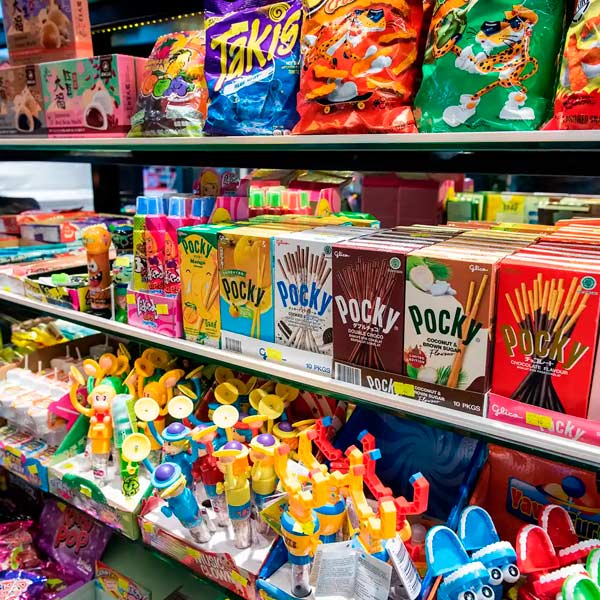 Bubble House i City2 byder på anderledes slik og snacks. Blandet andet Cheetos.