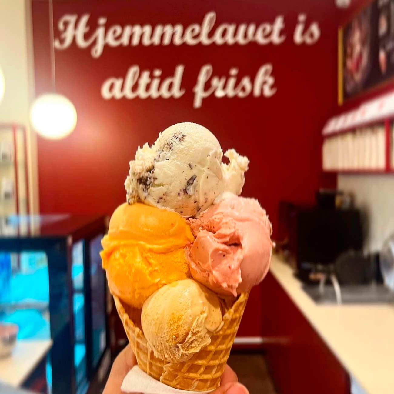 Frederiksberg Ismejeri - gelato, softice, is to go og is-shakes