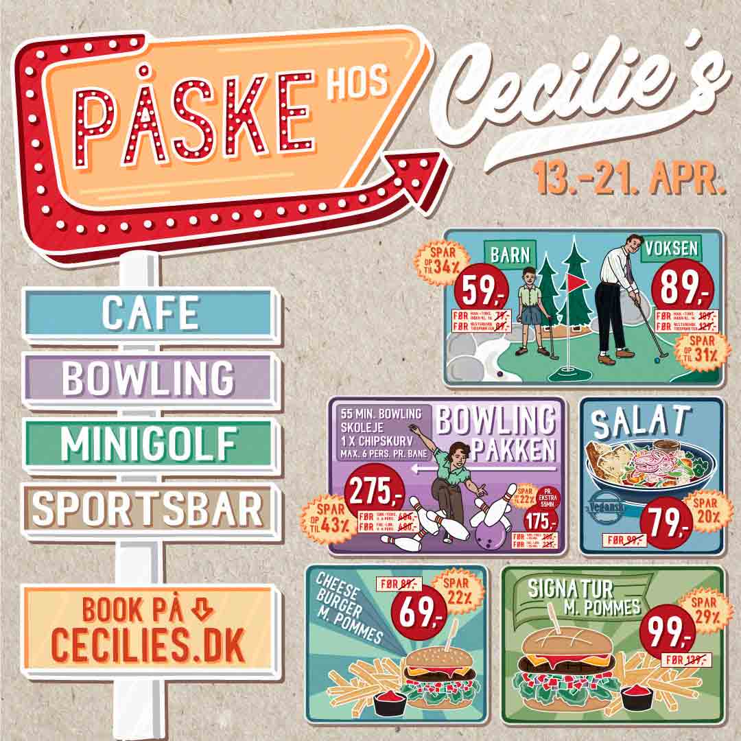 Påsketilbud hos Cecilie's City2 i Taastrup